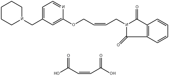 N-[顺-4-[4-(N-哌啶甲基)吡啶-2-氧]-2-丁烯-1-基]邻苯二甲酰亚胺 顺丁烯二酸盐